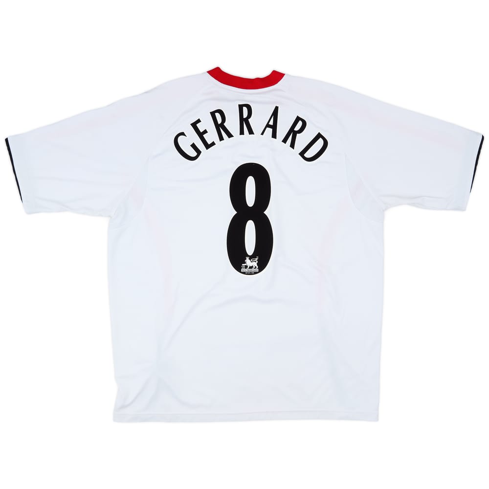 2005-06 Liverpool Away Shirt Gerrard #8 - 8/10 - (XL)