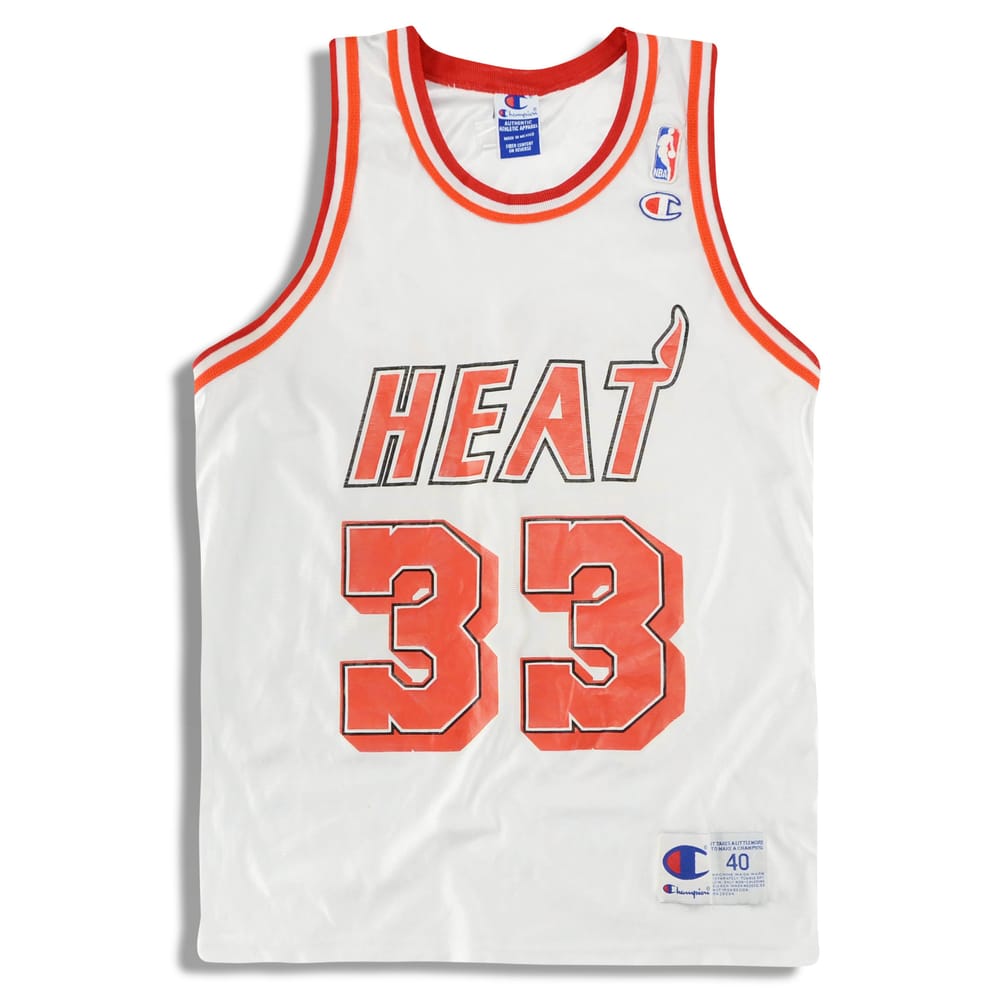 1995-99 Miami Heat Mourning #33 Champion Jersey (Home) M