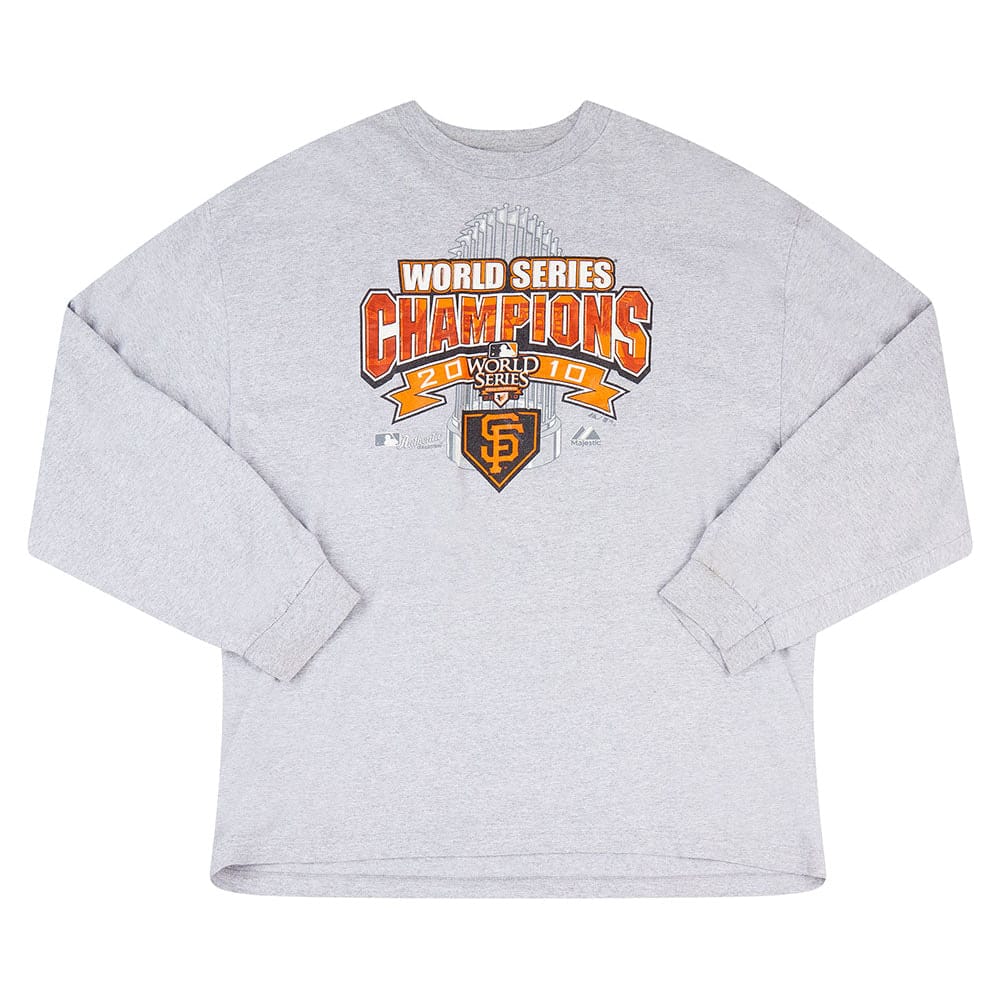 2010 San Francisco Giants World Series Champions Majestic L/S Tee XXL