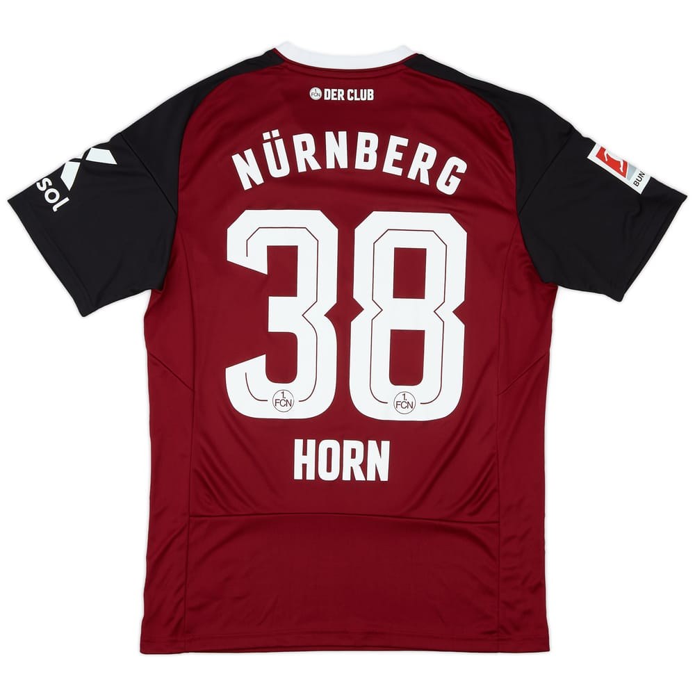 2022-23 Nurnberg Match Issue Home Shirt Horn #38