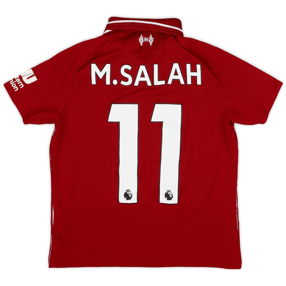 2018-19 Liverpool Home Shirt M. Salah #10 - 7/10 - (M.Boys)