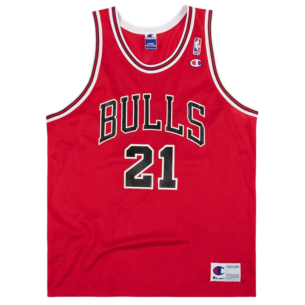 2000-02 Chicago Bulls Fizer #21 Champion Jersey (Away) XL
