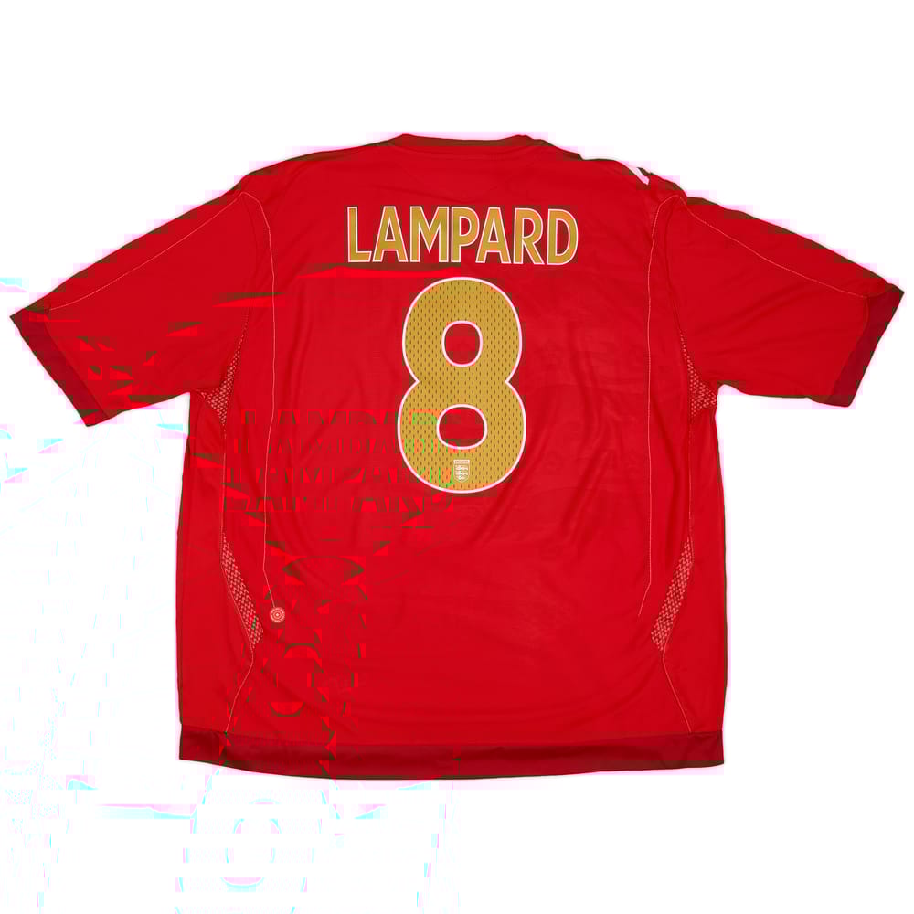 2006-08 England Away Shirt Lampard #8 - 8/10 - (3XL)