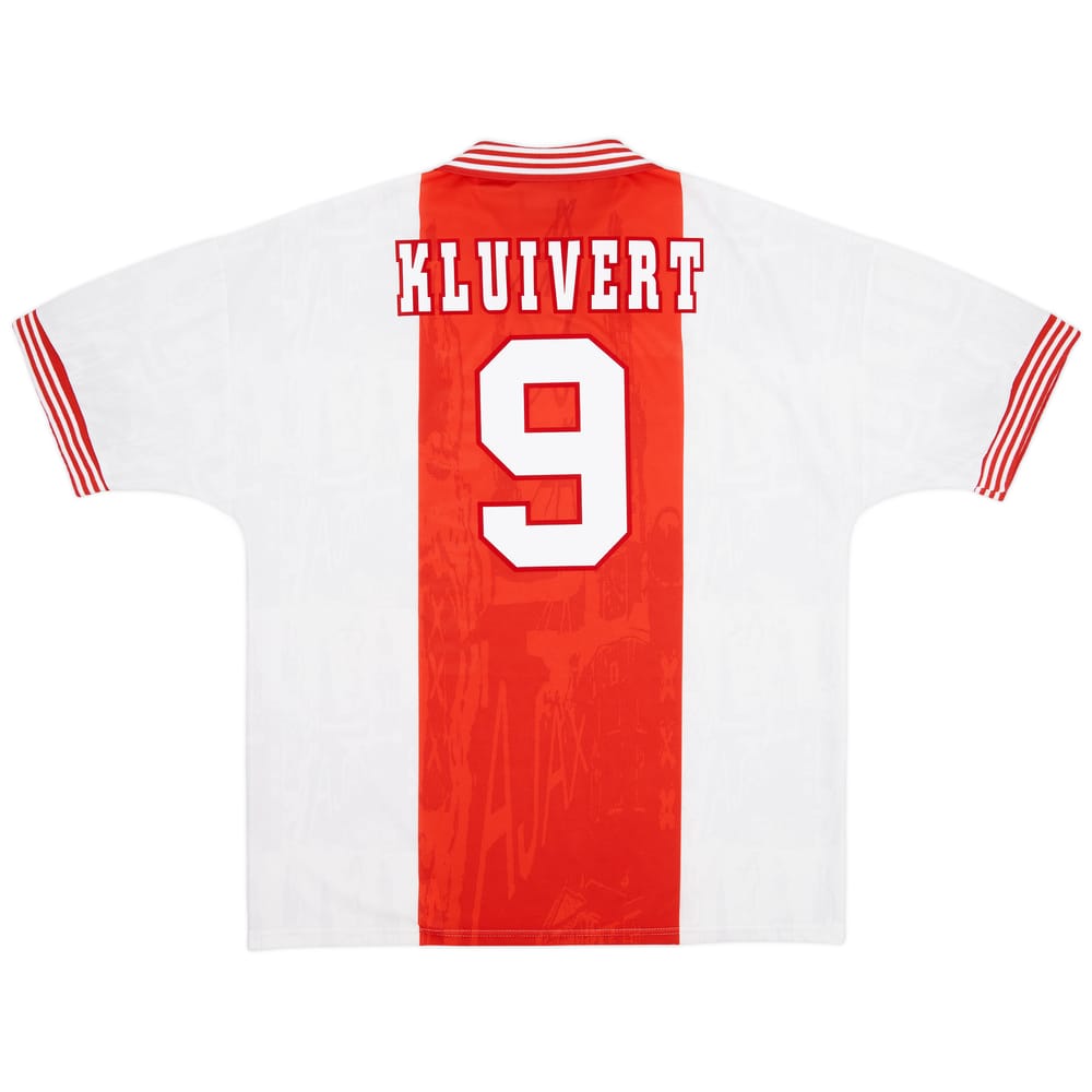 1996-97 Ajax Home Shirt Kluivert #9 - 8/10 - (XL)
