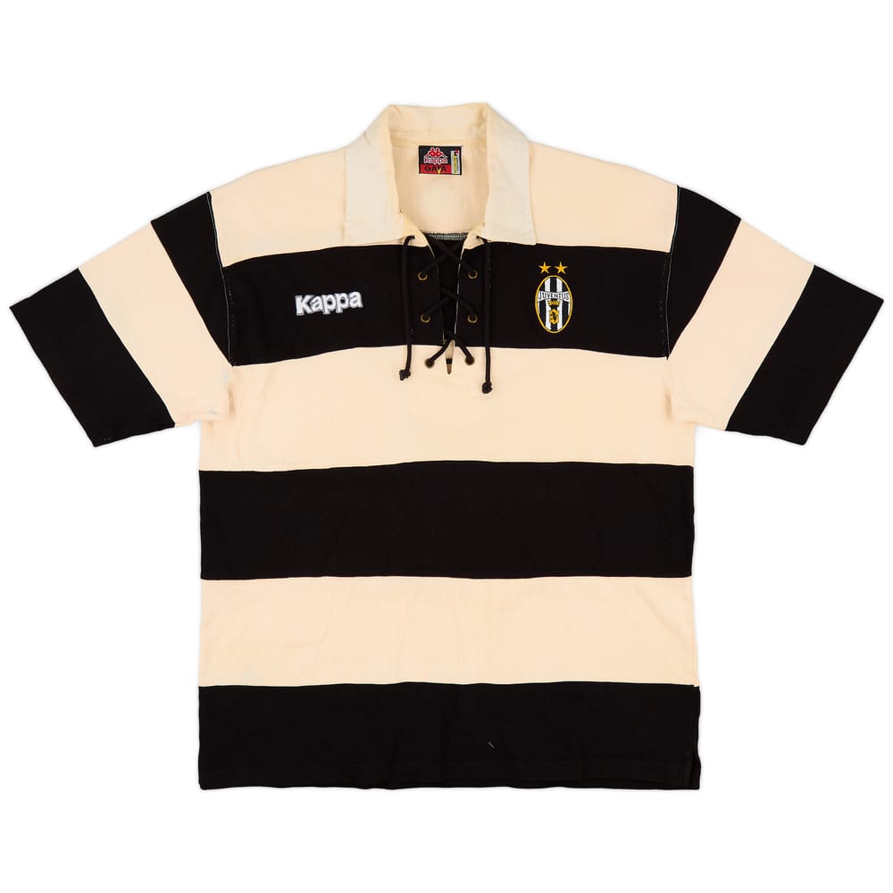 1997-98 Juventus Kappa Laced Polo Shirt - 5/10 - (L)