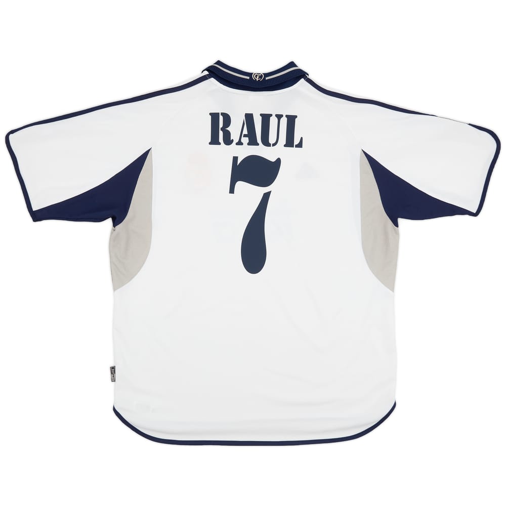 2000-01 Real Madrid Home Shirt Raul #7 - 7/10 - (XL)