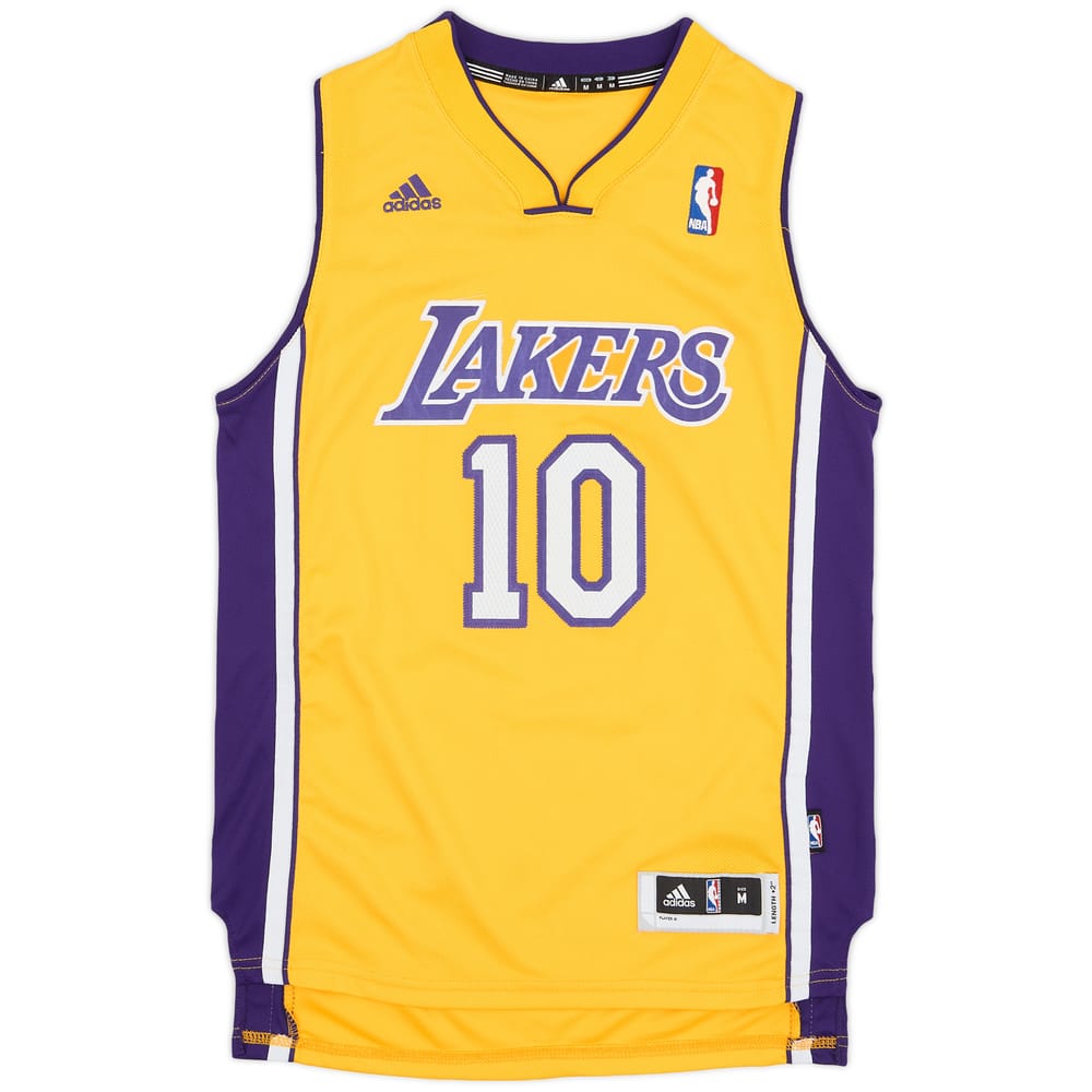 2012-14 LA Lakers Nash #10 adidas Swingman Home Jersey - 7/10 - (M.Boys)