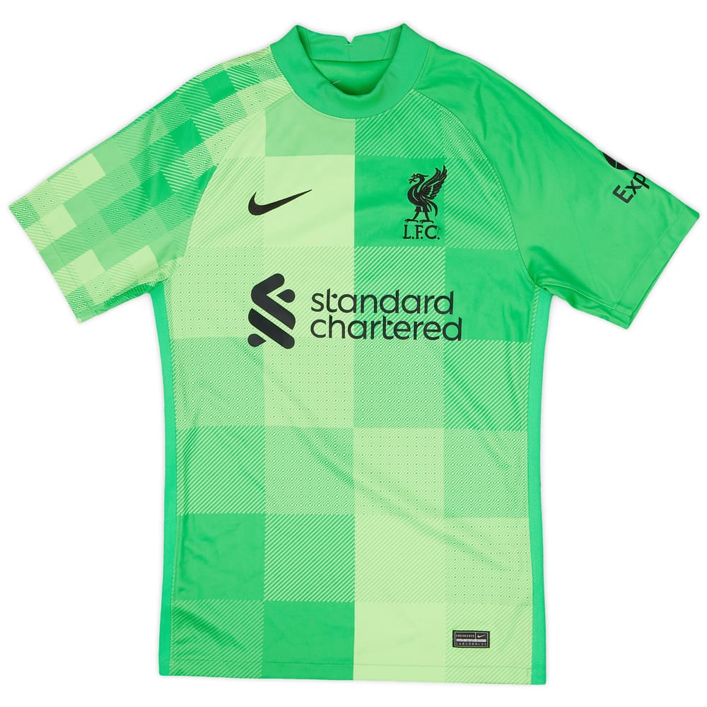 2021-22 Liverpool GK S/S Shirt - 9/10 - (XS)