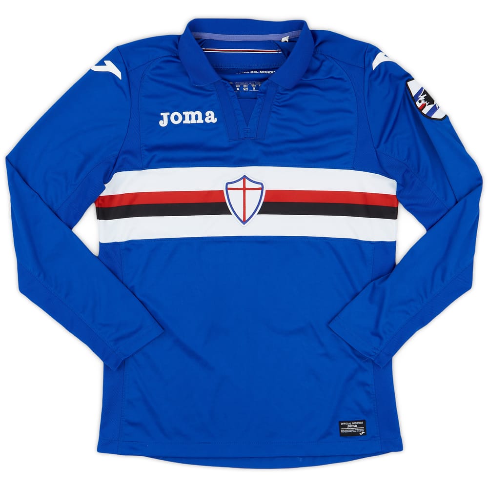 2017-18 Sampdoria Home L/S Shirt #20 - 8/10 - (S)