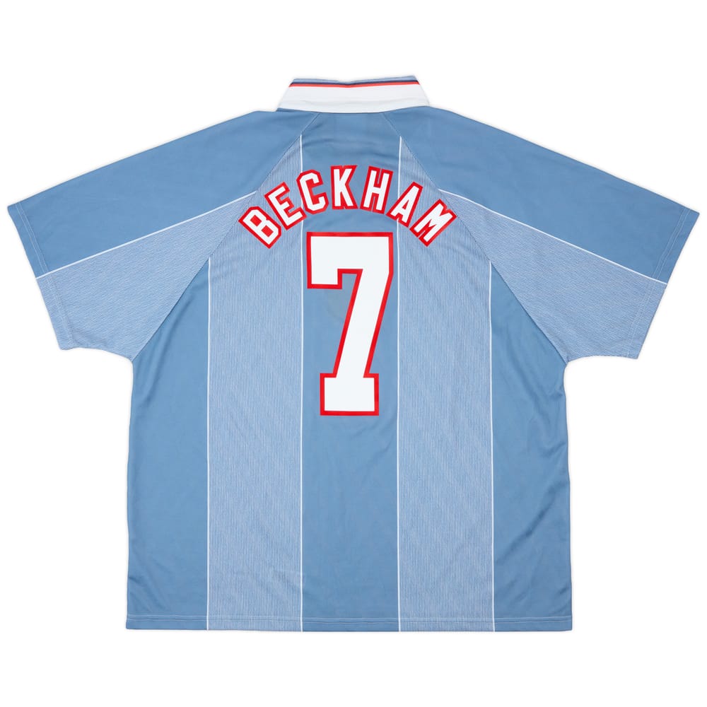 1996-97 England Away Shirt Beckham #7 - 8/10 - (XXL)