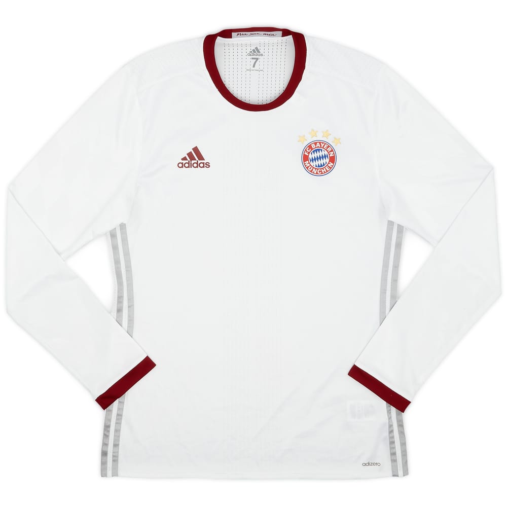 2016-17 Bayern Munich Player Issue Third L/S Shirt - 9/10 - (M/L)
