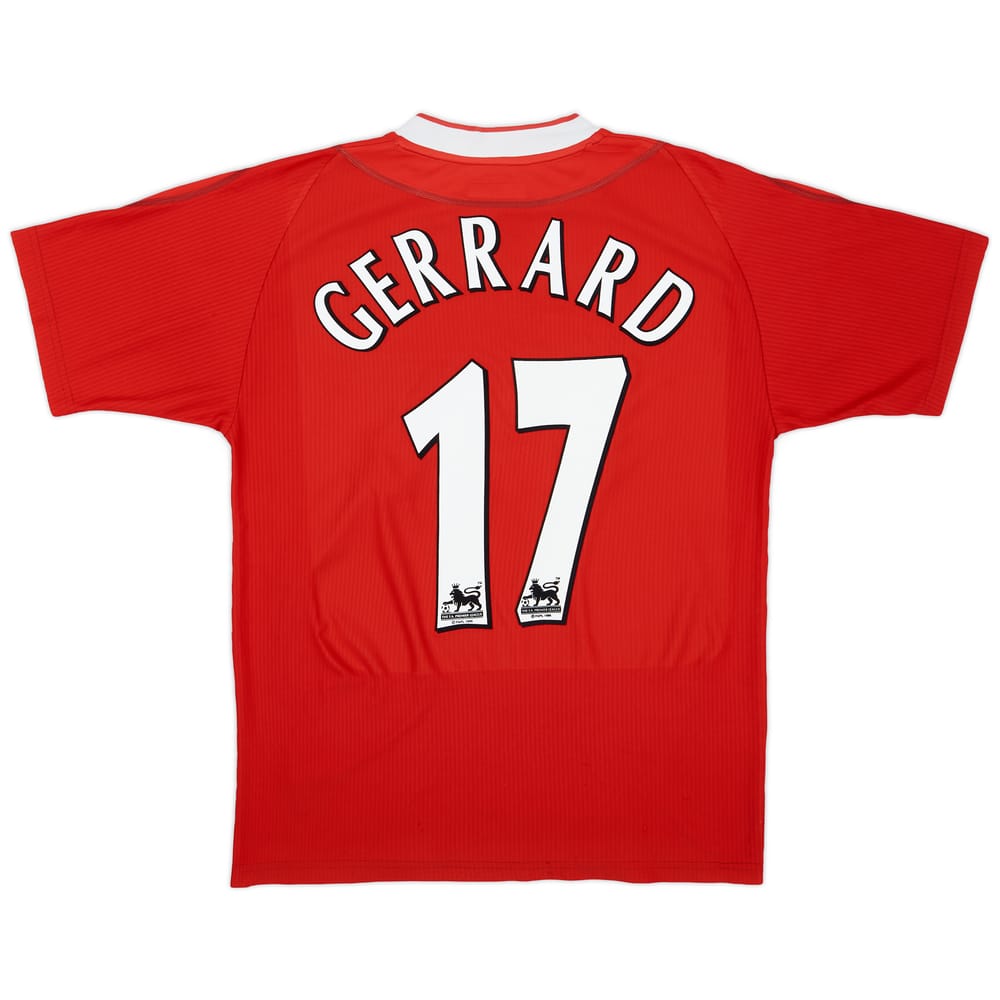 2002-04 Liverpool Home Shirt Gerrard #17 - 6/10 - (M)
