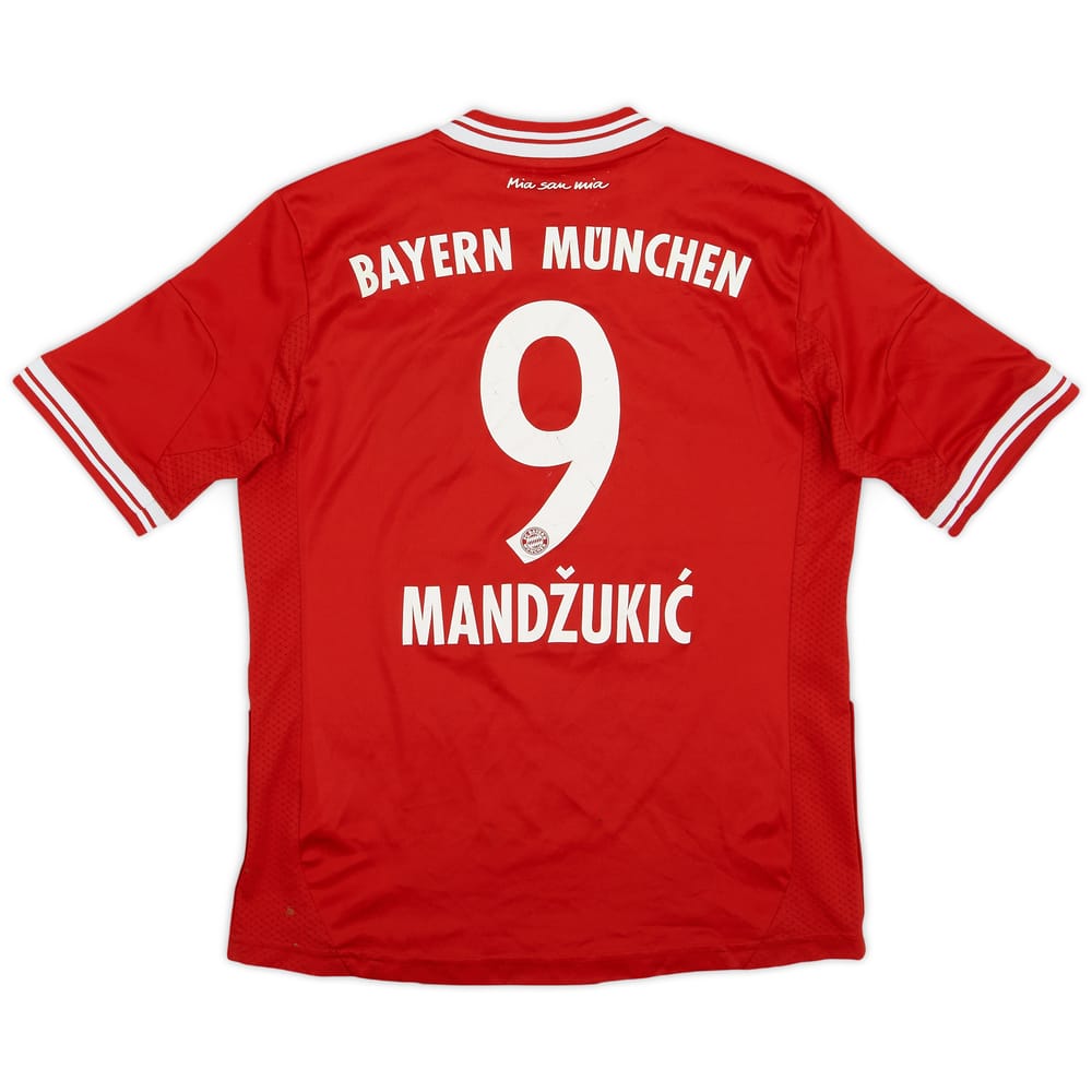 2013-14 Bayern Munich Home Shirt Mandzukic #9 - 4/10 - (S.Boys)