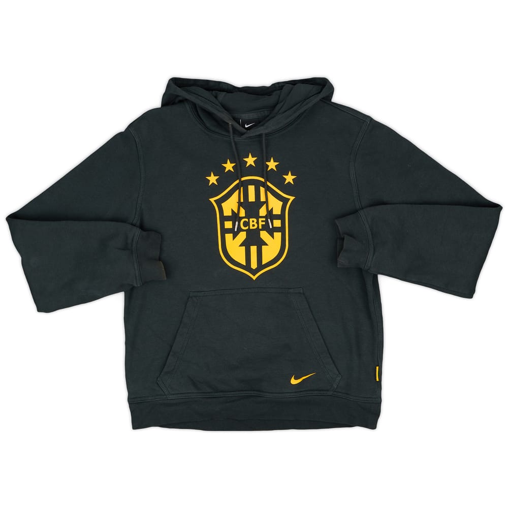 2014-15 Brazil Nike Hooded Sweat Top - 9/10 - (S)