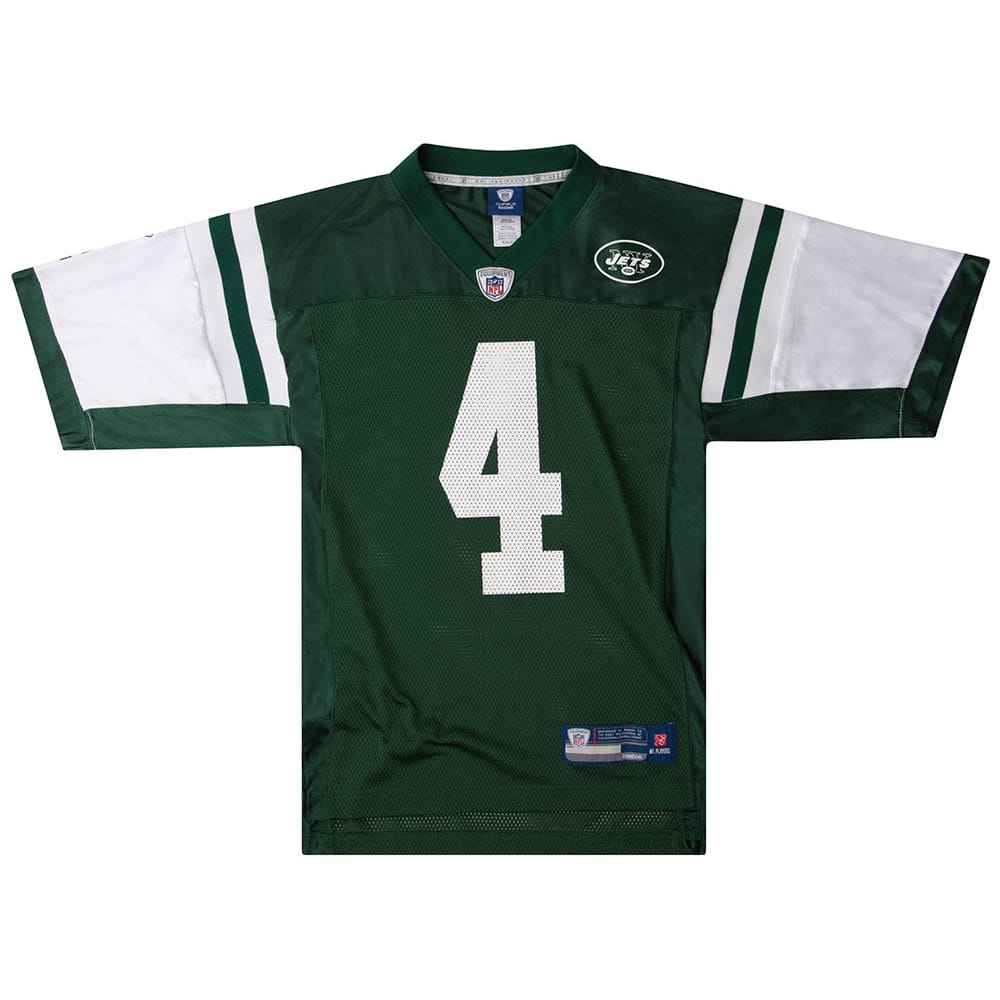 2008 New York Jets Favre #4 Reebok On Field Jersey (Home) M