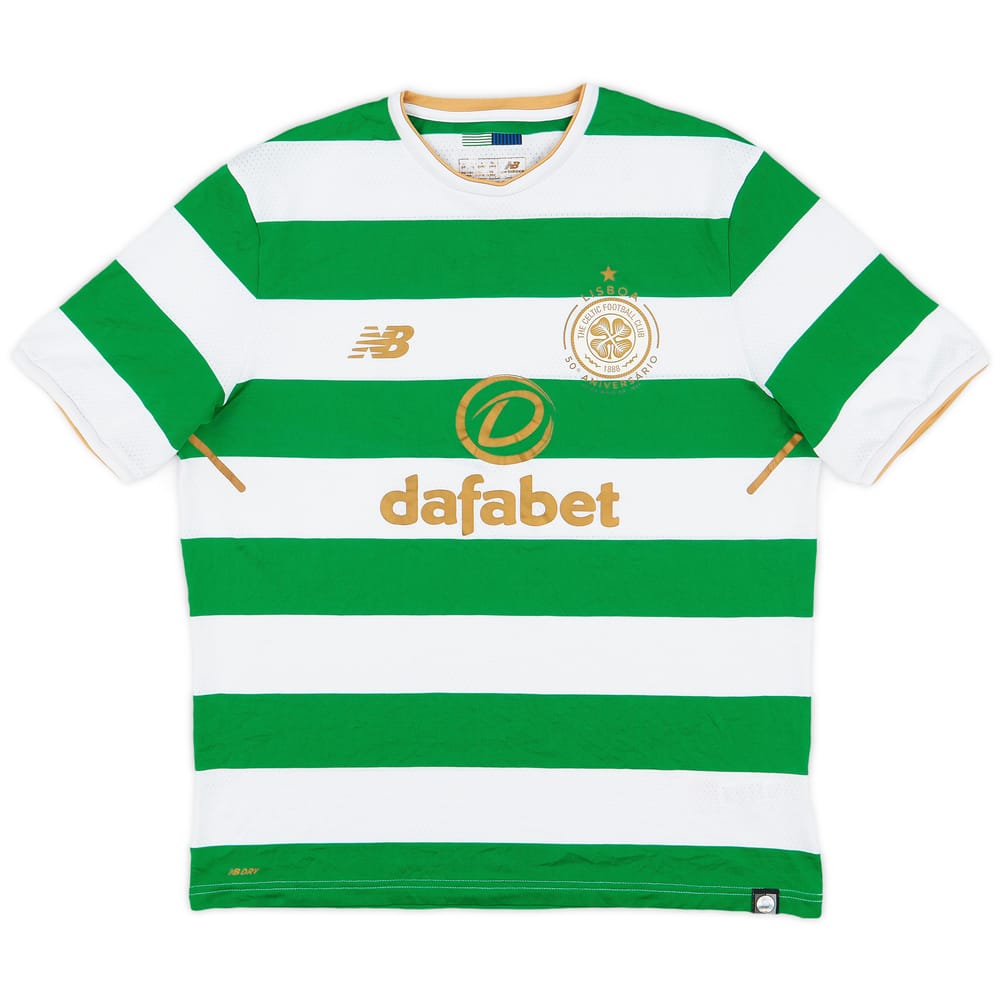 2017-18 Celtic 'Lisbon Lions 50th Anniversary' Home Shirt - 8/10 - (L)