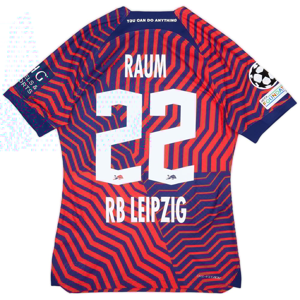 2023-24 RB Leipzig Match Issue Champions League Away Shirt Raum #22
