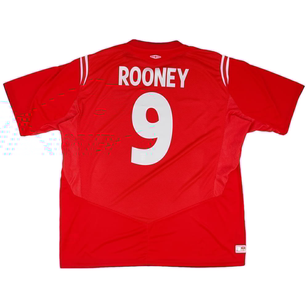 2004-06 England Away Shirt Rooney #9 - 9/10 - (3XL)