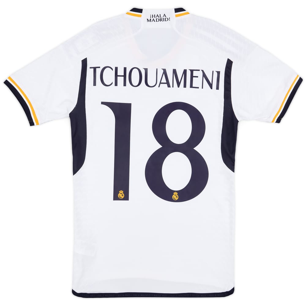 2023-24 Real Madrid Authentic Home Shirt Tchouameni #18 - 9/10 - (XS)