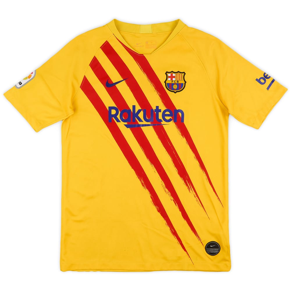 2019-20 Barcelona 'Senyera' Fourth Shirt - 7/10 - (XL.Boys)