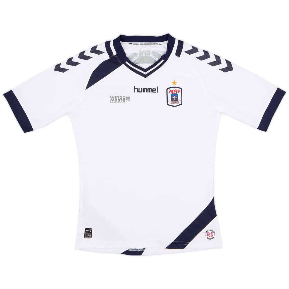 2016-17 AGF Aarhus Home Shirt - 8/10 - (L.Boys)