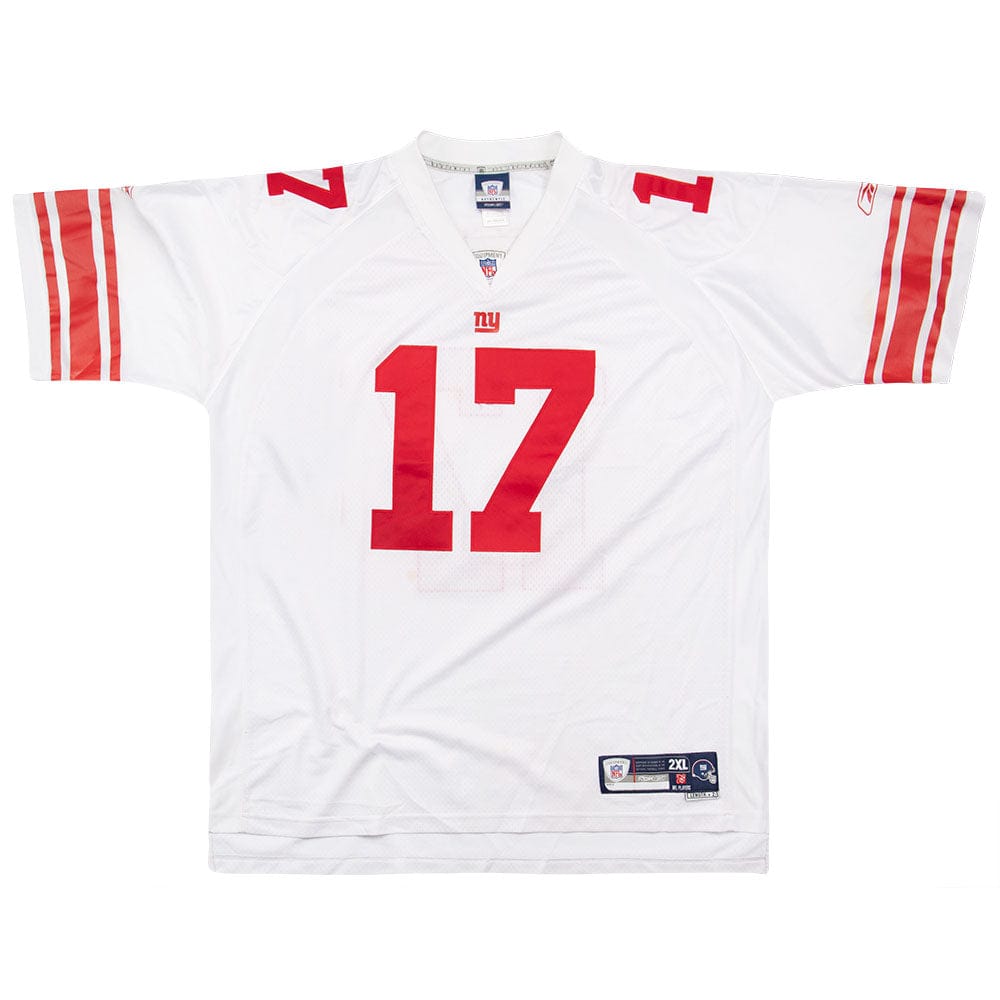 2007 New York Giants Burress #17 Reebok Premier Jersey (Away) XXL
