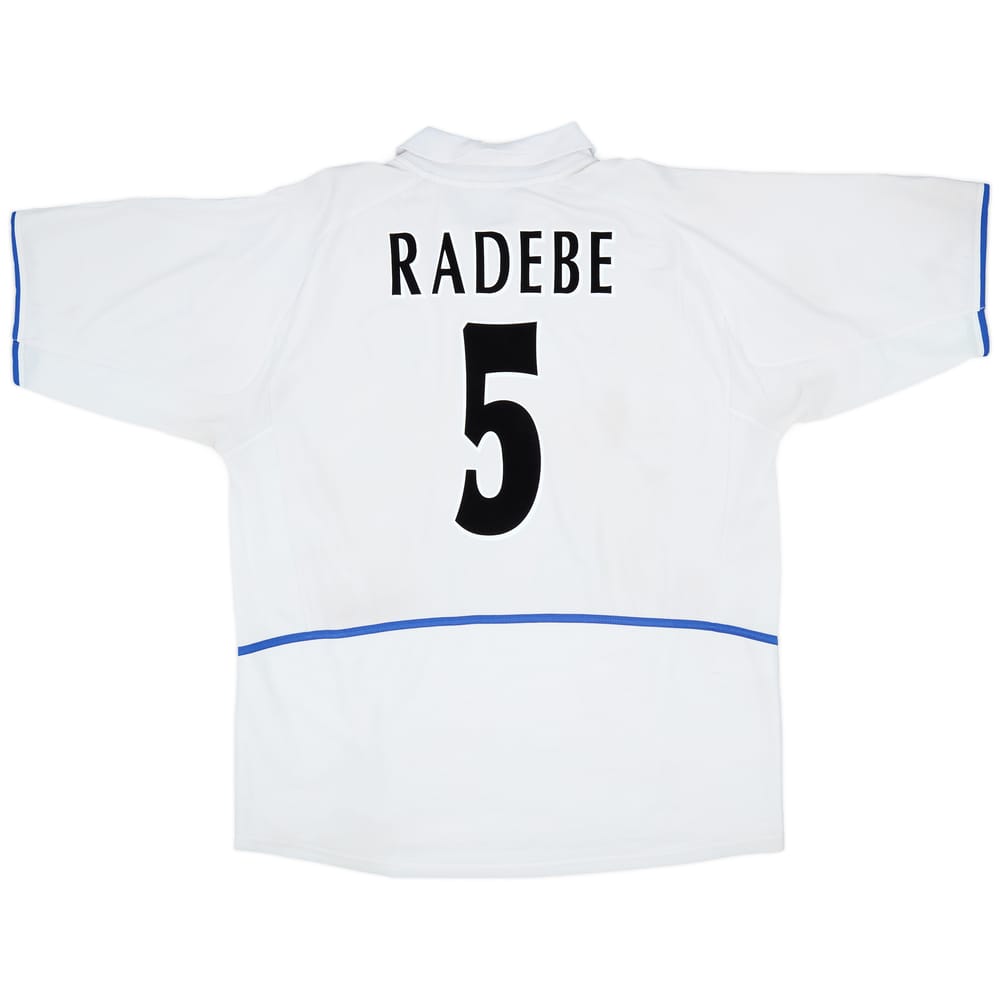 2002-03 Leeds United Home Shirt Radebe #5 - 5/10 - (XXL)