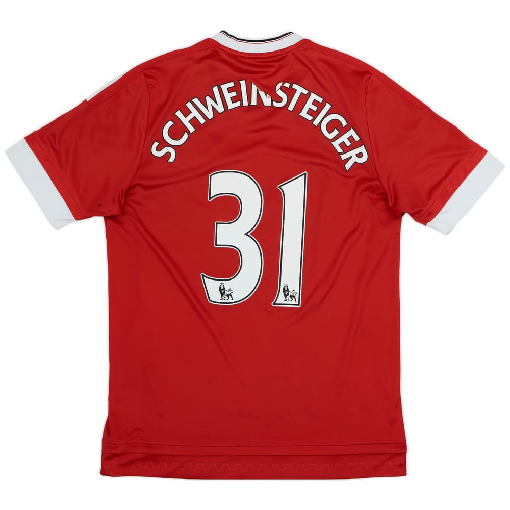 2015-16 Manchester United Home Shirt Schweinsteiger #31 - 5/10 - (M)