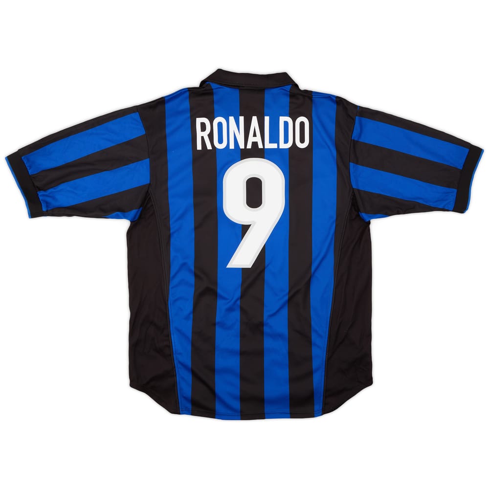 2000-01 Inter Milan Home Shirt Ronaldo #9 - 6/10 - (M)