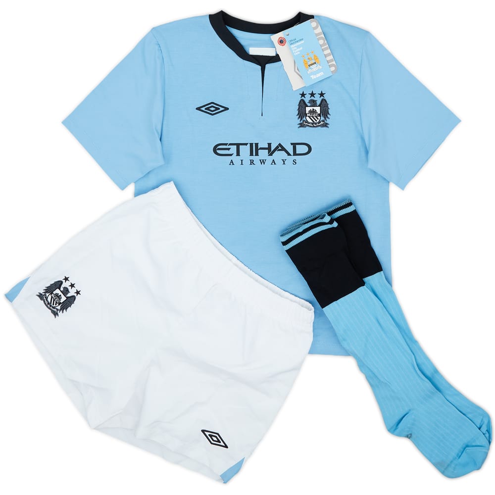 2012-13 Manchester City Home Full Kit Kompany #4 (S.Boys)