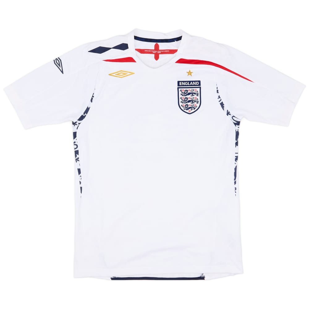 2007-09 England Home Shirt - 8/10 - (S)