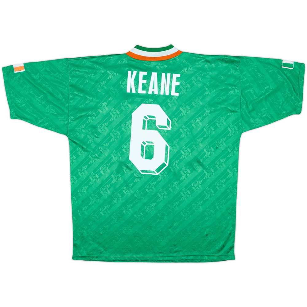 1994 Ireland Home Shirt Keane #6 - 8/10 - (L/XL)