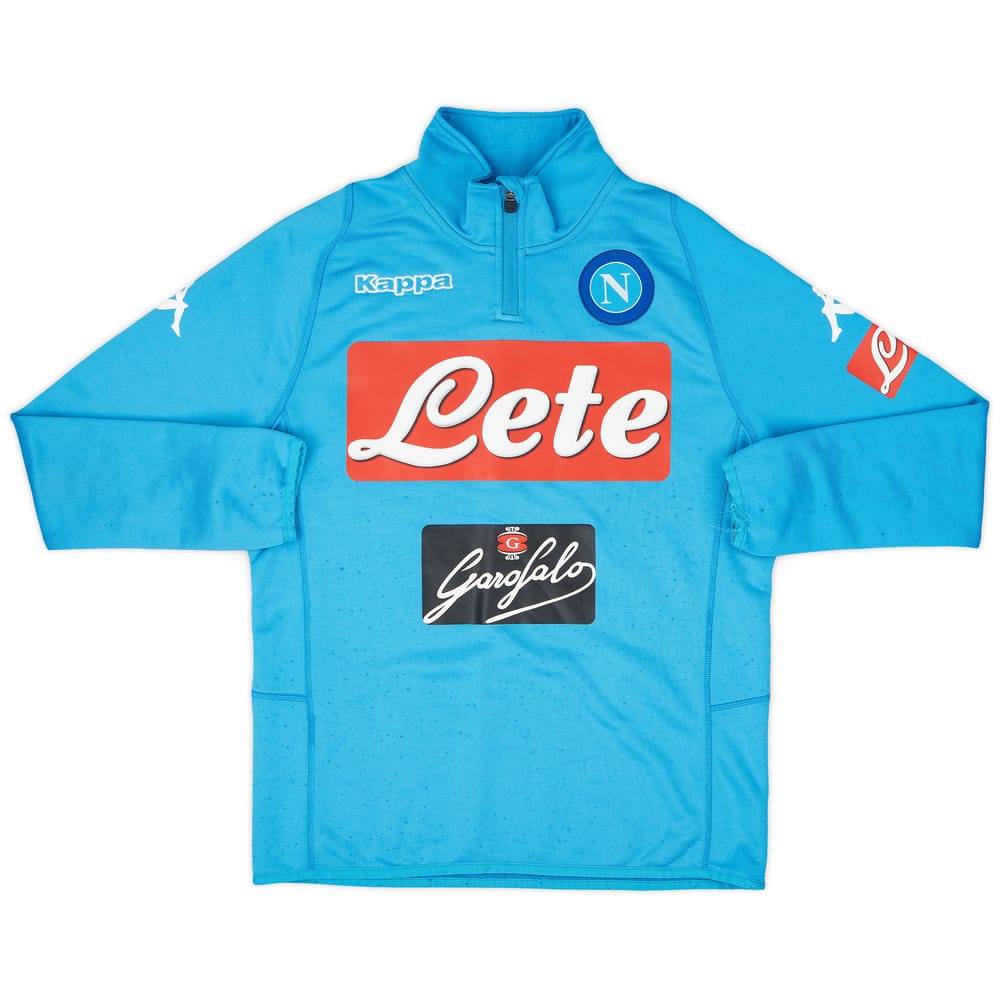 2016-17 Napoli Kappa 1/4 Zip Drill Top - 7/10 - (M)