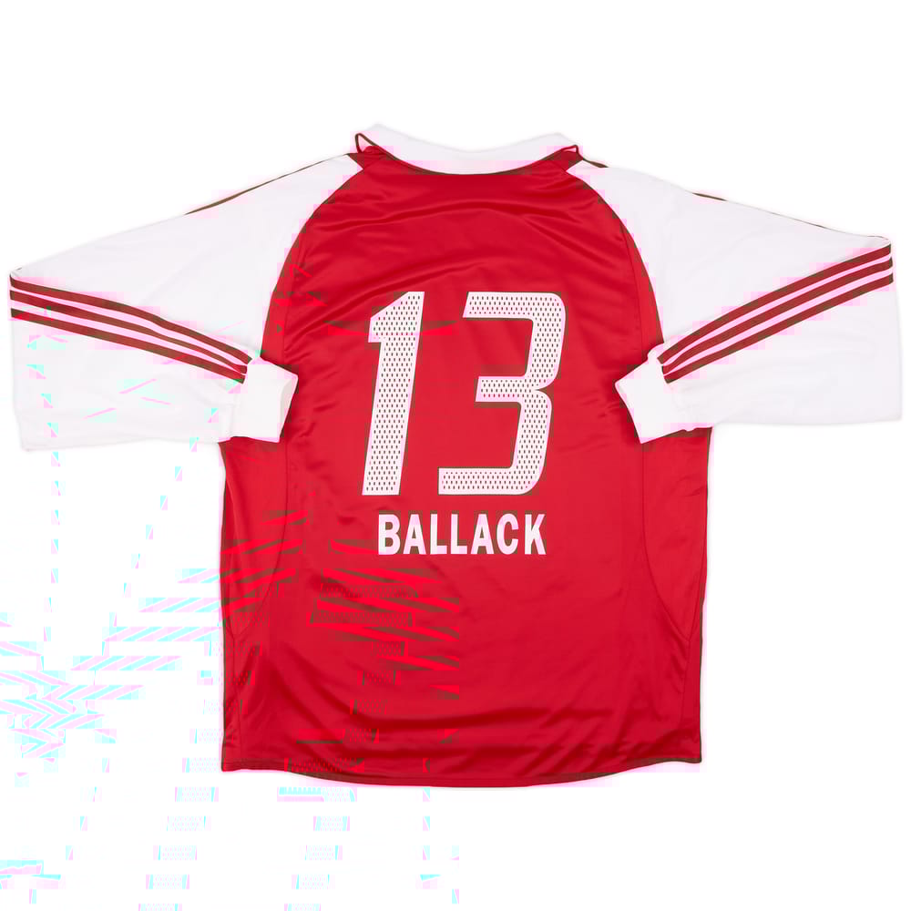 2004-05 Bayern Munich Player Issue Home L/S Shirt Ballack #13 - 9/10 - (XL)