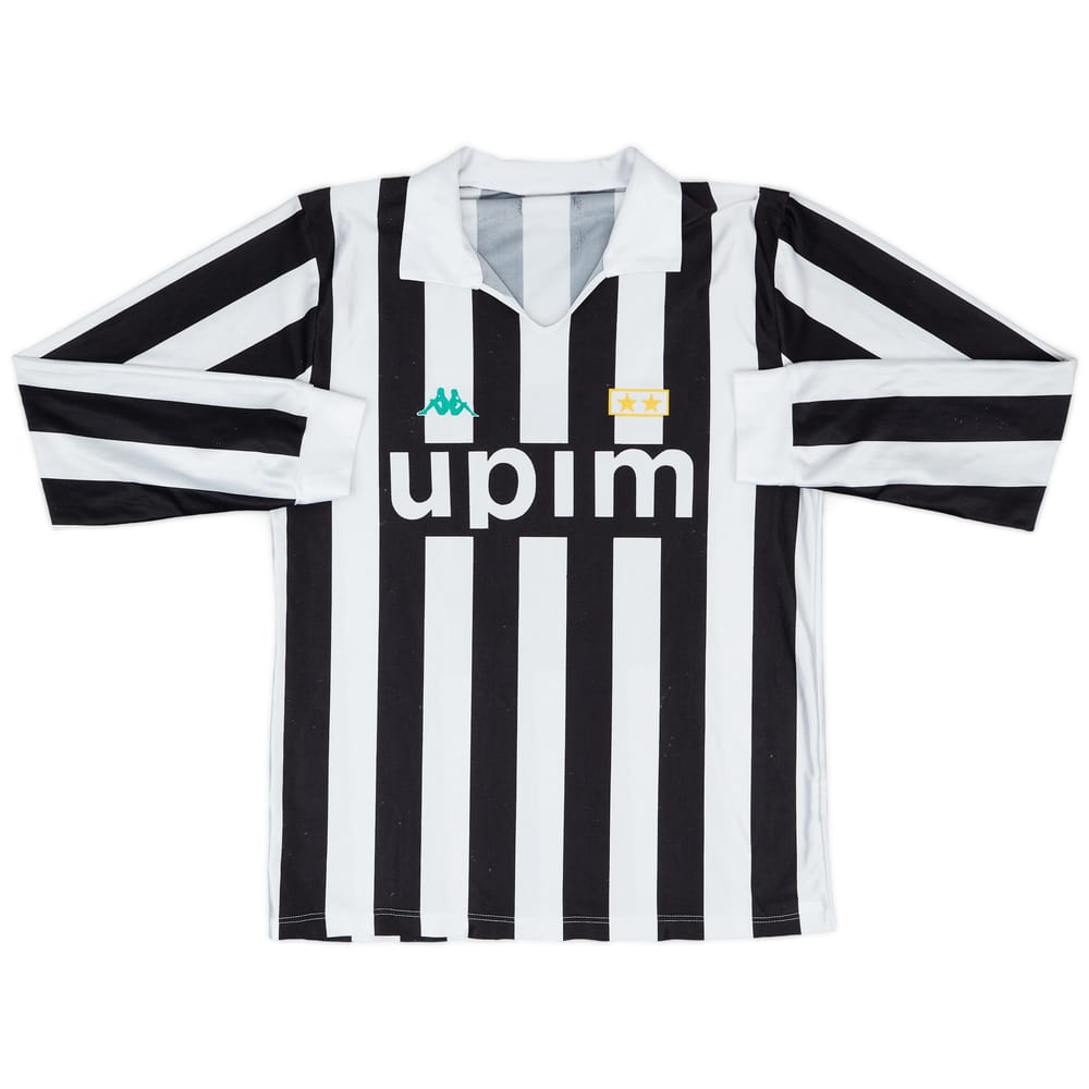 1991-92 Juventus Basic Home L/S Shirt #10 - 6/10 - (M|L)