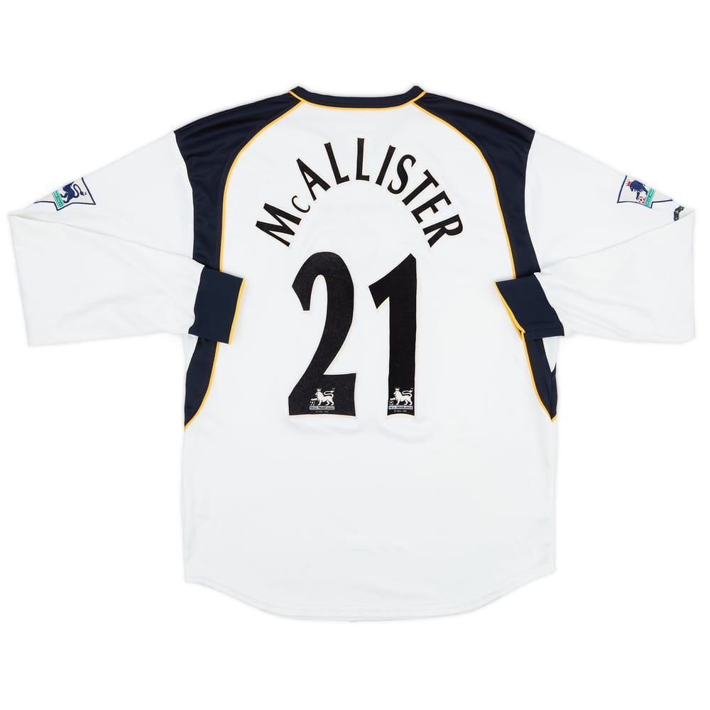 2001-03 Liverpool Away L/S Shirt McAllister #21 - 5/10 - (M)