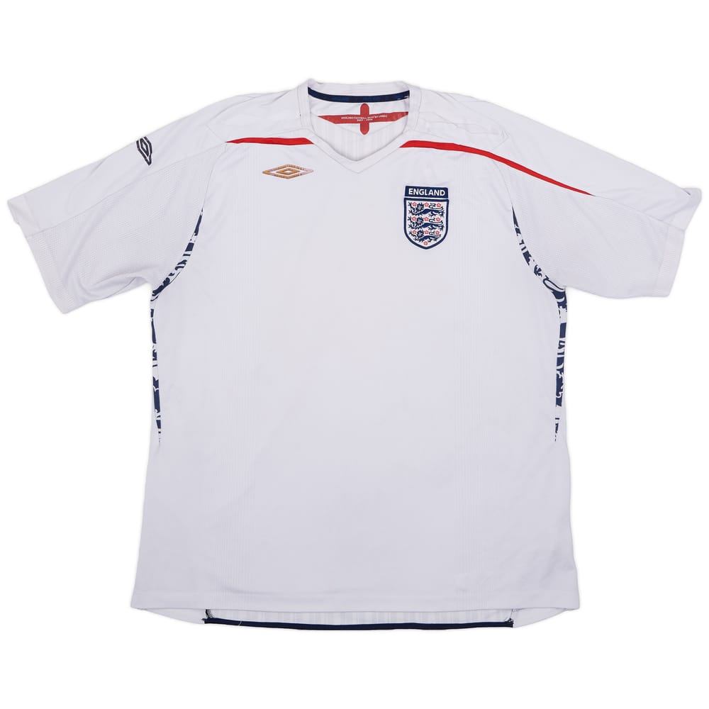 2007-09 England Home Shirt - 3/10 - (3XL)
