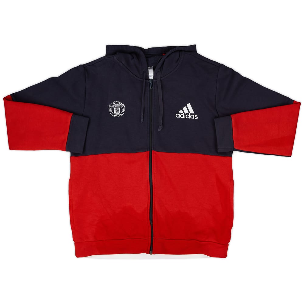 2022-23 Manchester United adidas Hooded Sweat Top - 9/10 - (L)