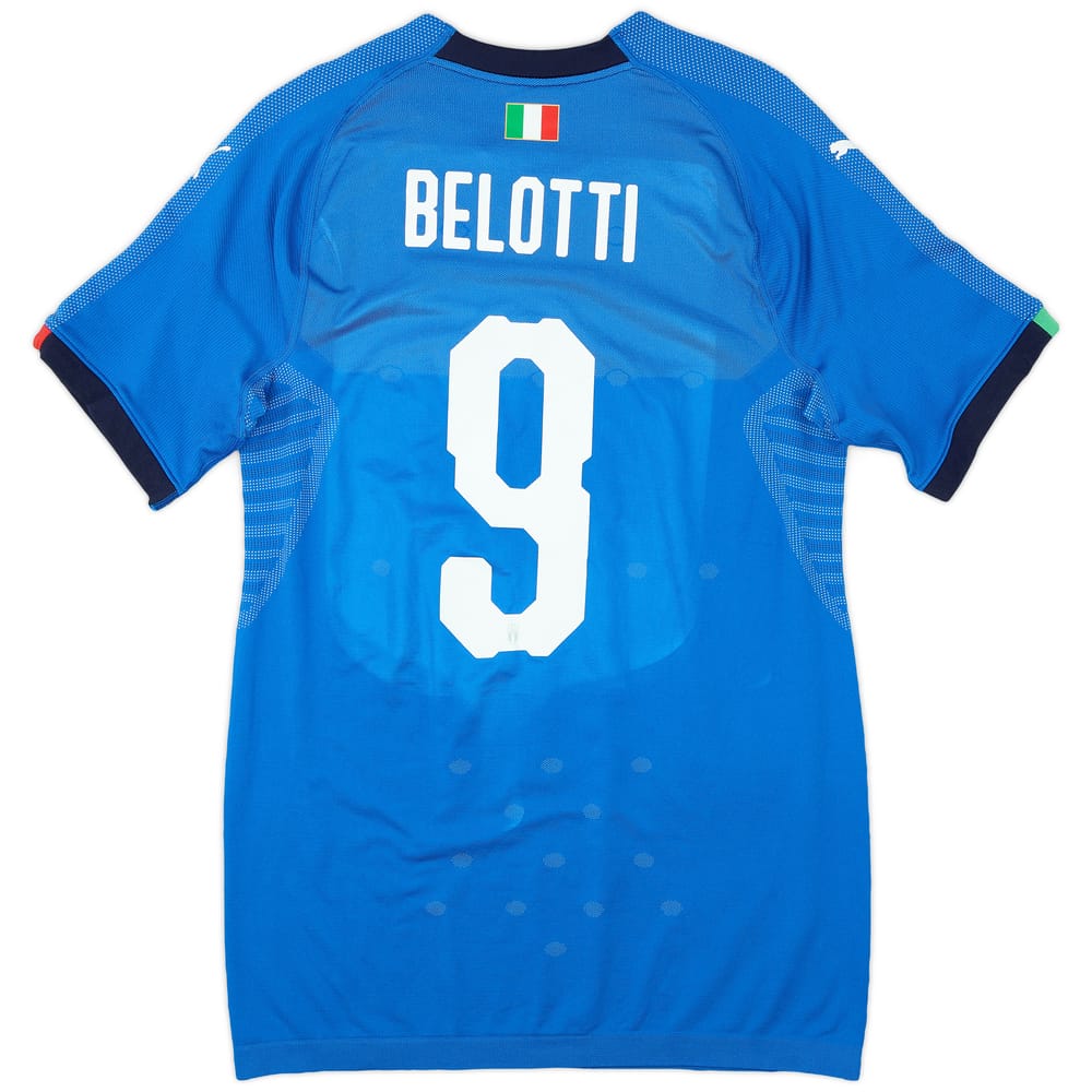 2018-19 Italy Authentic Home Shirt Belotti #9 - 9/10 - (XL)
