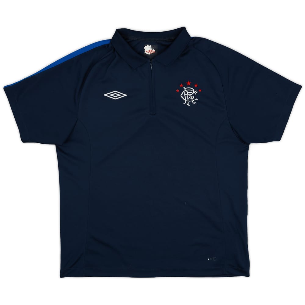 2010-11 Rangers Umbro 1/4 Zip Polo Shirt - 5/10 - (L)
