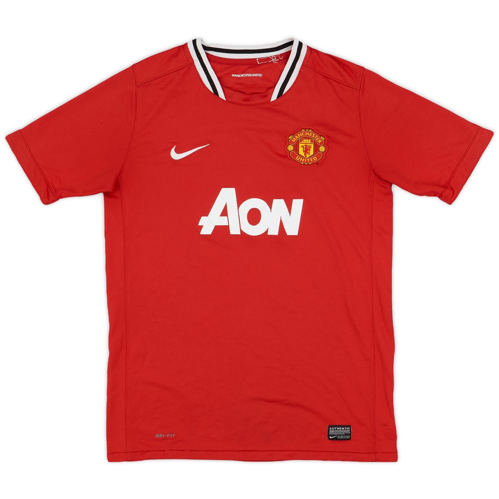 2011-12 Manchester United Home Shirt - 6/10 - (XL.Boys)