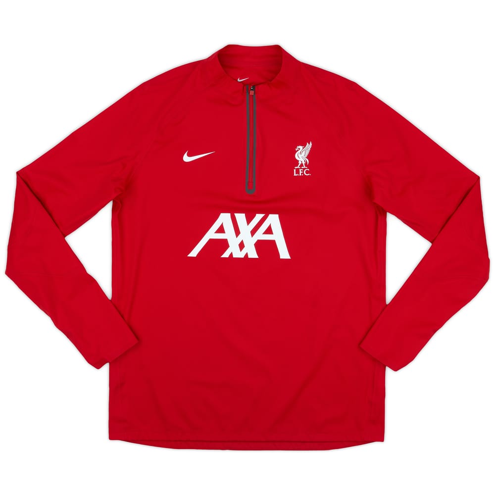 2023-24 Liverpool Player Issue 1/4 Zip Drill Top - 9/10