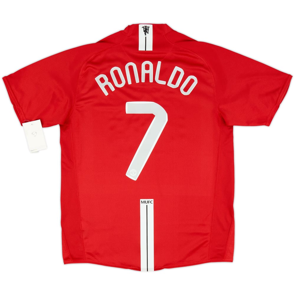 Camiseta Final de local del Manchester United 2007-09 Ronaldo #7 (M)