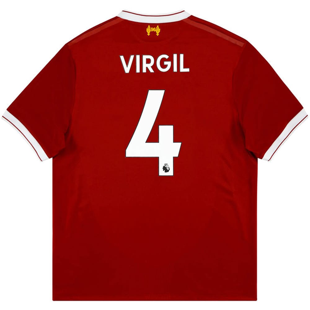 2017-18 Liverpool 125 Years Home Shirt Virgil #4 - 8/10 - (S)