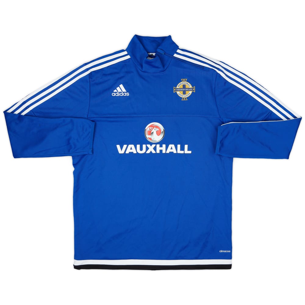 2016-17 Northern Ireland adidas 1/4 Zip Drill Top - 9/10 - (L)