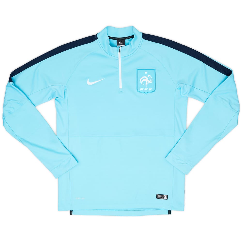 2015-16 France Nike 1/4 Zip Training Top - 8/10 - (M)