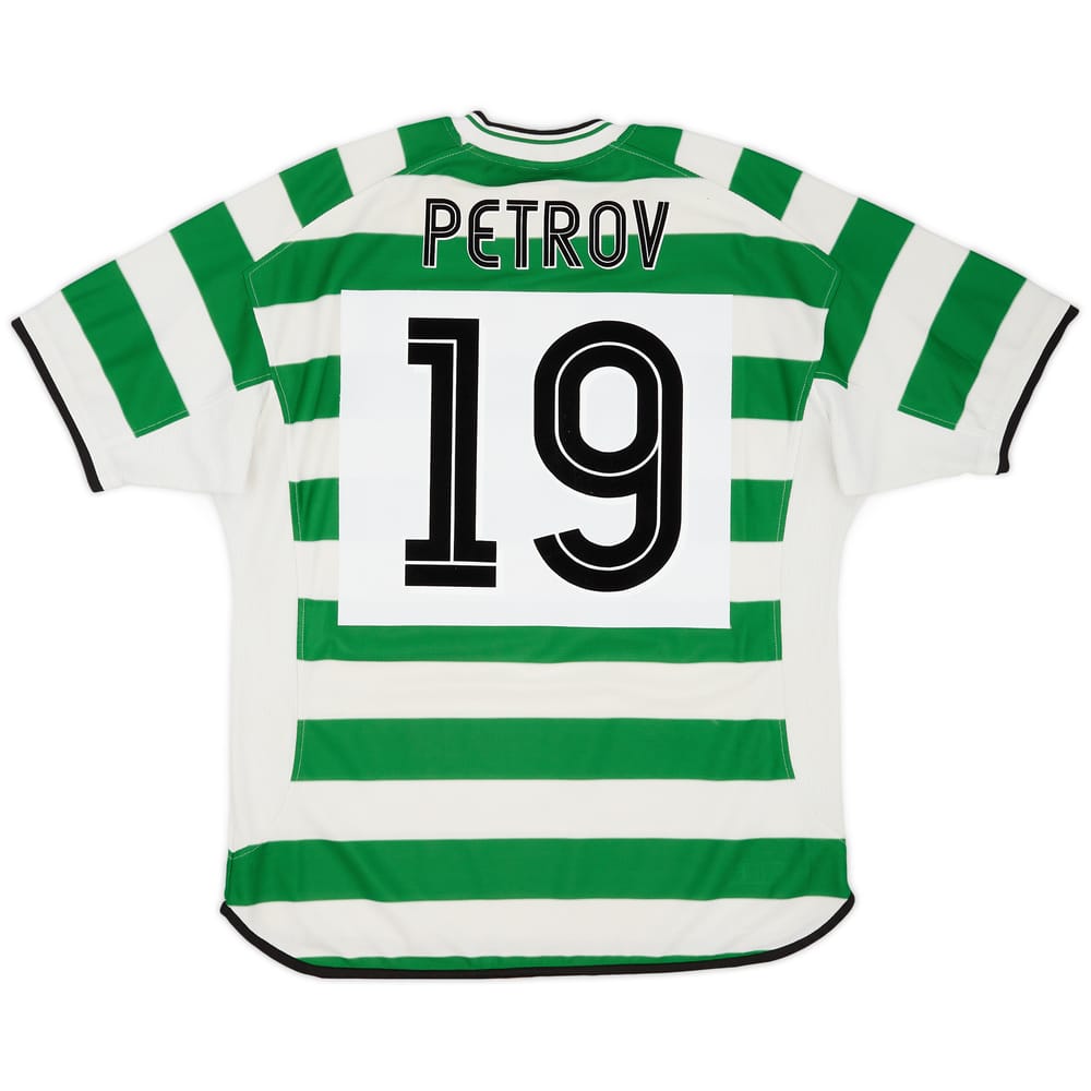 2001-03 Celtic Home Shirt Petrov #19 - 7/10 - (XL)