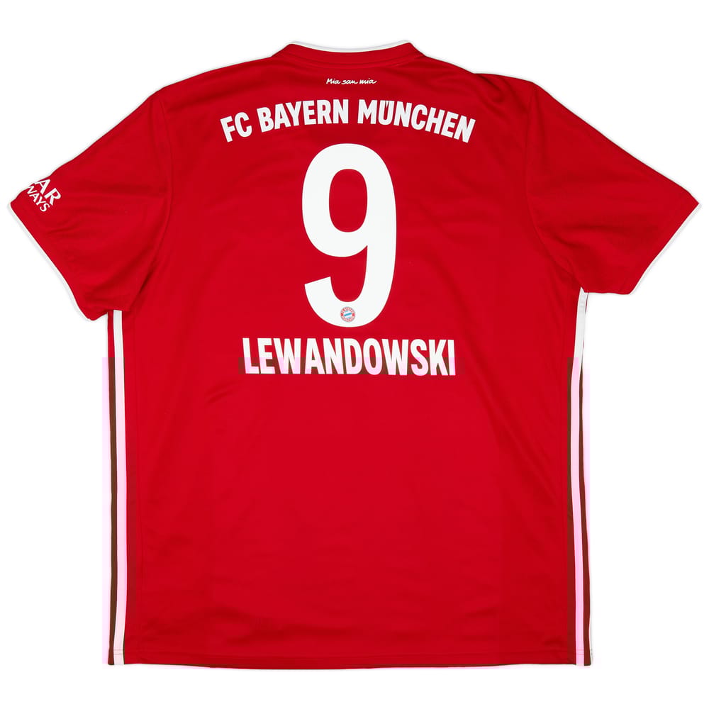 2020-21 Bayern Munich Home Shirt Lewandowski #9 - 9/10 - (XXL)