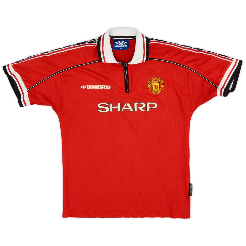 1998-00 Manchester United Home Shirt - 8/10 - (L.Boys)