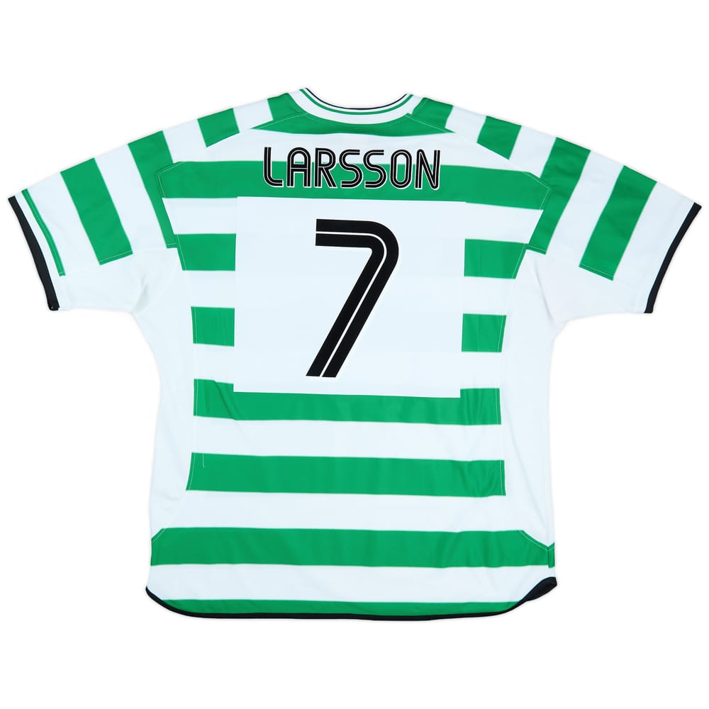 2001-03 Celtic Home Shirt Larsson #7 - 8/10 - (XXL)